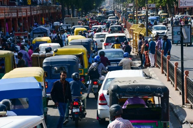 Jaipur road are jammed 