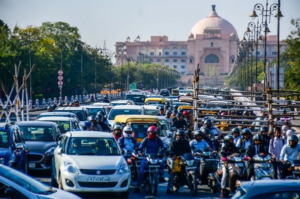 Jaipur road are jammed 