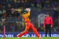 Brian Bennett T20 World Cup 2026, IND vs ZIM Brian Bennett 97 Runs, Zimbabwe Batsman vs India, Brian Bennett Stats T20 WC, Most Runs in T20 World Cup 2026, Zimbabwe Cricket New Star, Brian Bennett vs Akeal Hosein.
