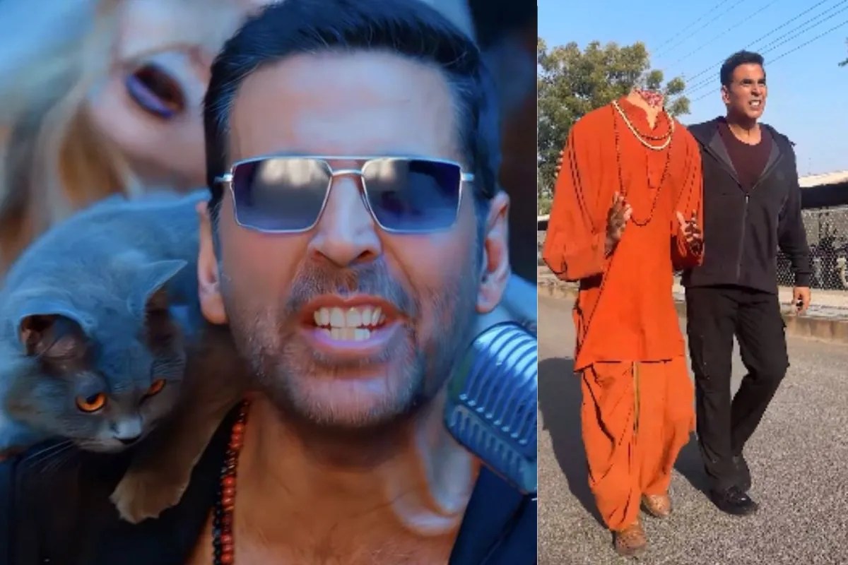 भगवा कपड़ों में बिना सिर वाले शख्स संग, मिस्टर खिलाड़ी का वीडियो देख लोगों ने पकड़ लिया माथा! वायरल