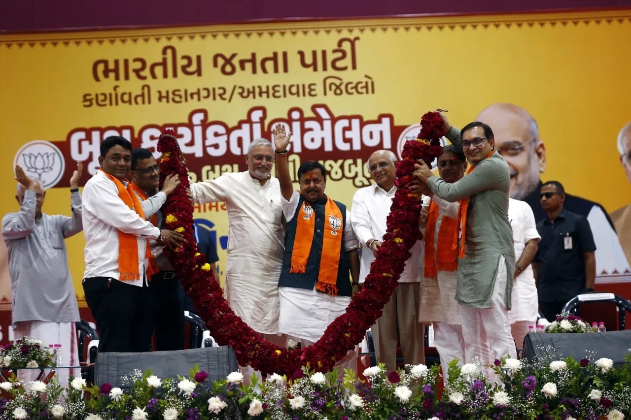 BJP President Nitin Nabin in Ahmedabad