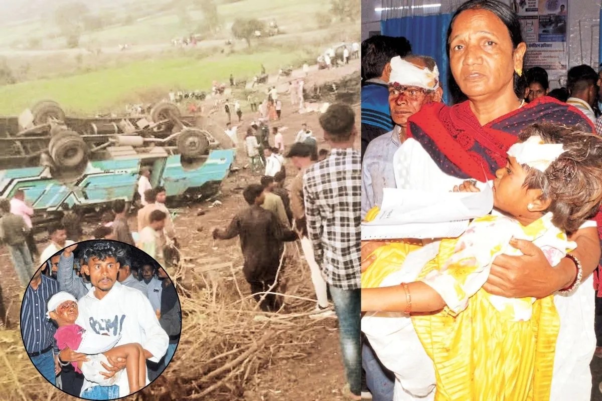 Banswara Bus Overturned