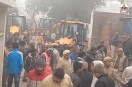 Bharatpur remove encroachments Three JCB machines arrived protests are intense many families are in tears