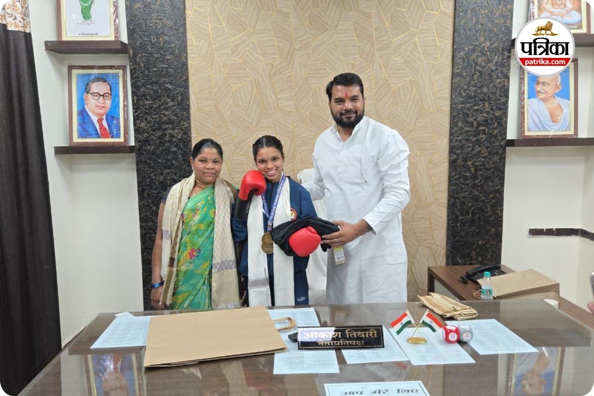 प्रियंका साहू ने हैदराबाद में जीते दो गोल्ड (photo source- Patrika)