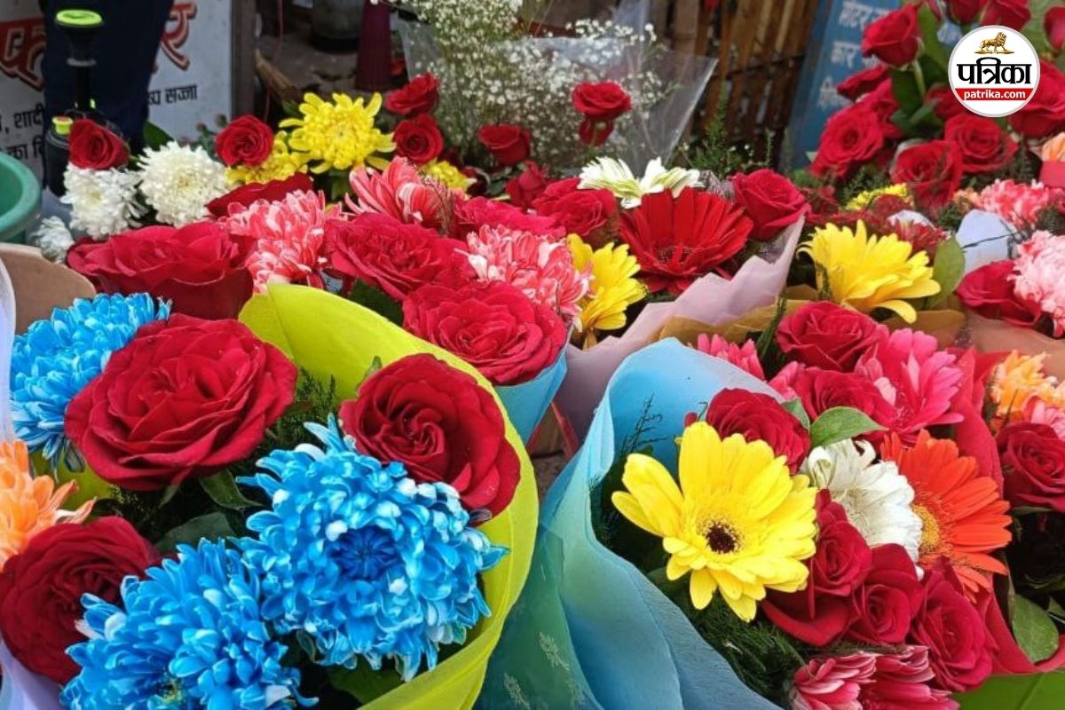 रायपुर में 5 करोड़ के गुलाब (फोटो सोर्स- पत्रिका)