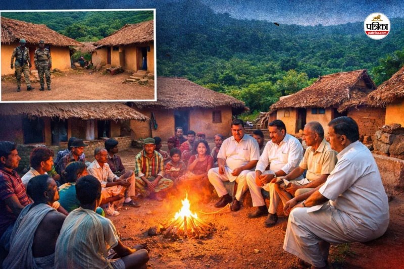 नक्सल प्रभावित बस्तर के अंतिम गांव बनेंगे वाइब्रेंट विलेज, अधिकारी करेंगे गांव में रात्रि प्रवास...(photo-patrika)