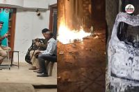 राजिम में तनाव का माहौल! हिंसा फैलाने वालों पर कड़ी कार्रवाई, तीन आरोपी गिरफ्तार, कर्फ्यू जैसे हालात(photo-patrika)