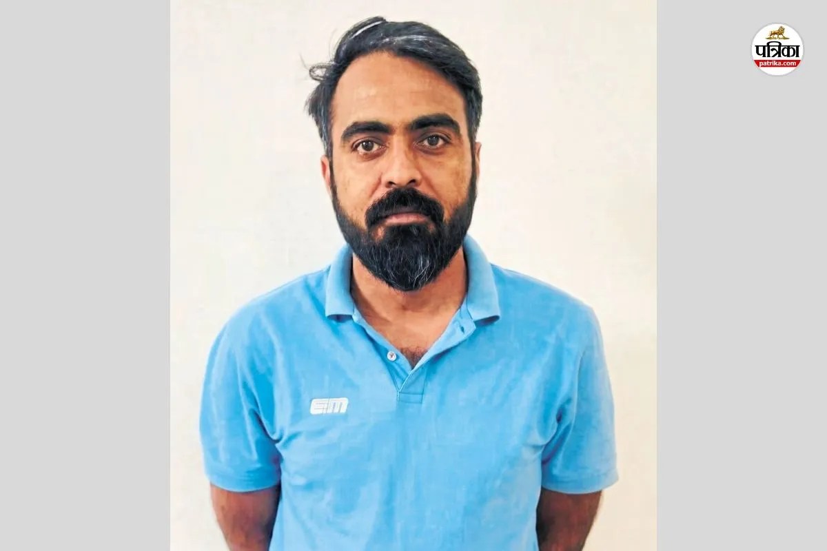 SI भर्ती परीक्षा-2021 पेपर लीक का मास्टरमाइंड अशोक बिश्नोई अरेस्ट, पत्रिका फोटो