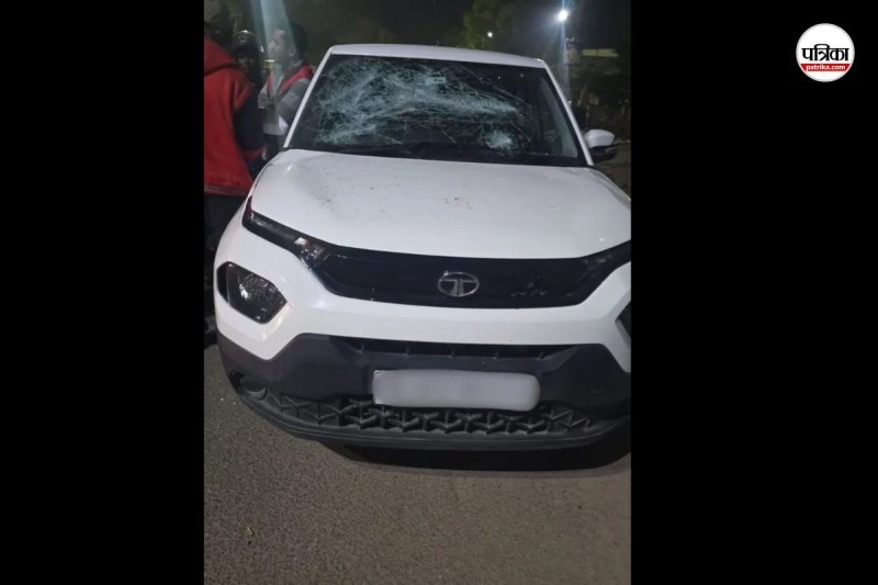 ज्वैलर से सरेराह लूट, बदमाशों ने कार पर किया हमला, पत्रिका फोटो