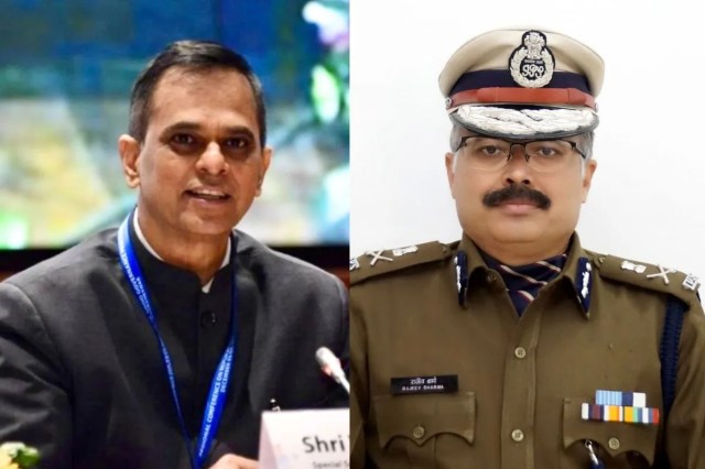 CS V. Srinivas and DGP Rajeev Sharma 