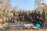 नक्सलियों का डंप हथियार बरामद (photo source- Patrika)