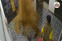 हाई प्रेशर से फटी बोरिंग (photo source- Patrika)