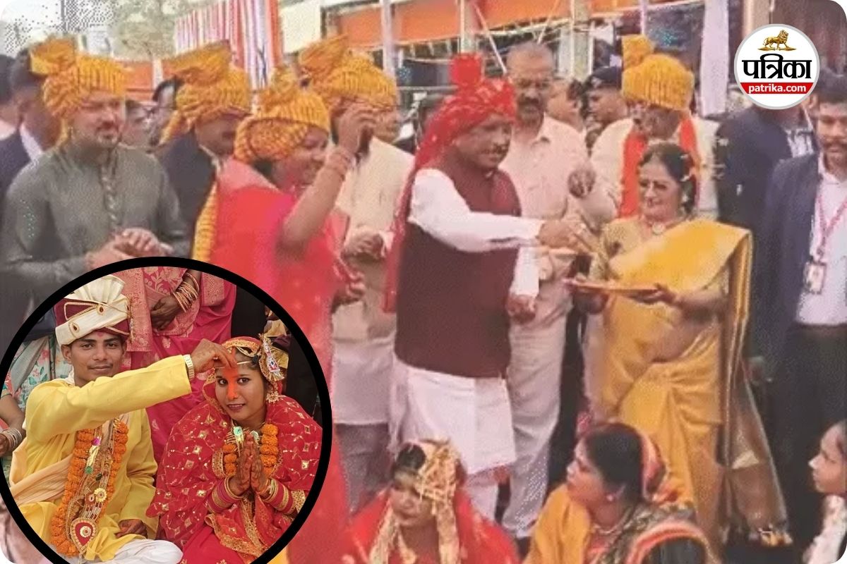 गरियाबंद में 4 सरेंडर नक्सलियों ने की शादी (photo source- Patrika)