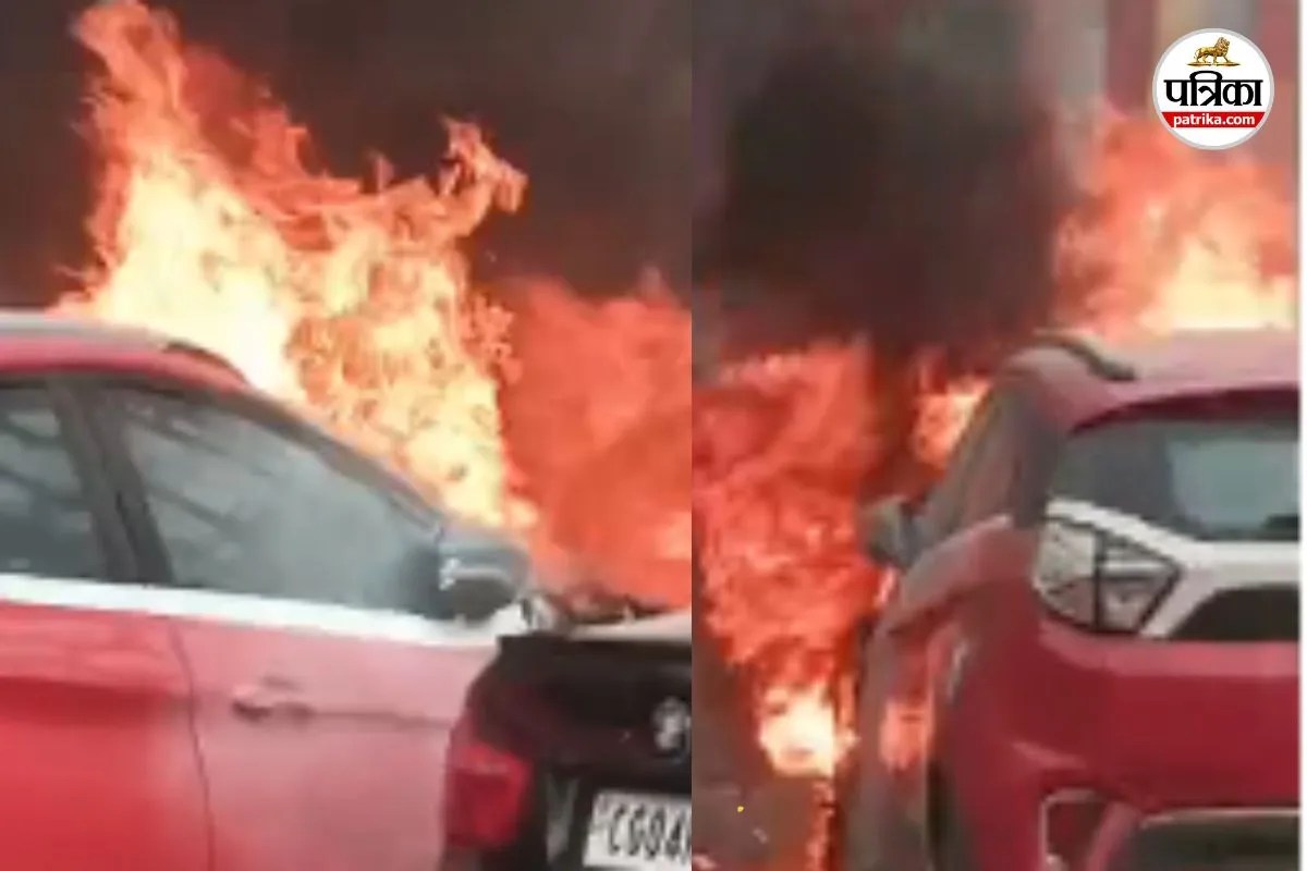 CG News: कोर्ट परिसर के सामने बड़ा हादसा! धूं-धूं कर जलती कार का Video आया सामने