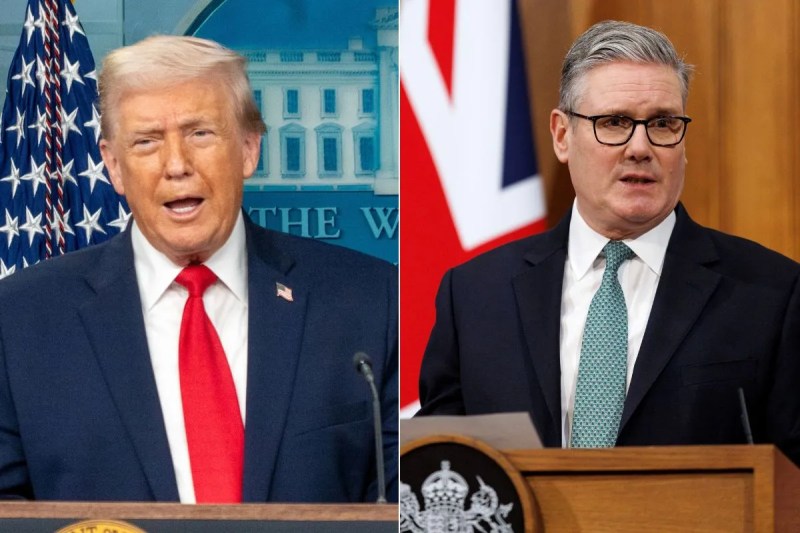 Donald Trump and Keir Starmer