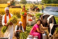 होली से पहले किसानों को योगी सरकार का बड़ा तोहफा, अनुदान पर मिलेंगे कृषि यंत्र (फोटो सोर्स : AI )