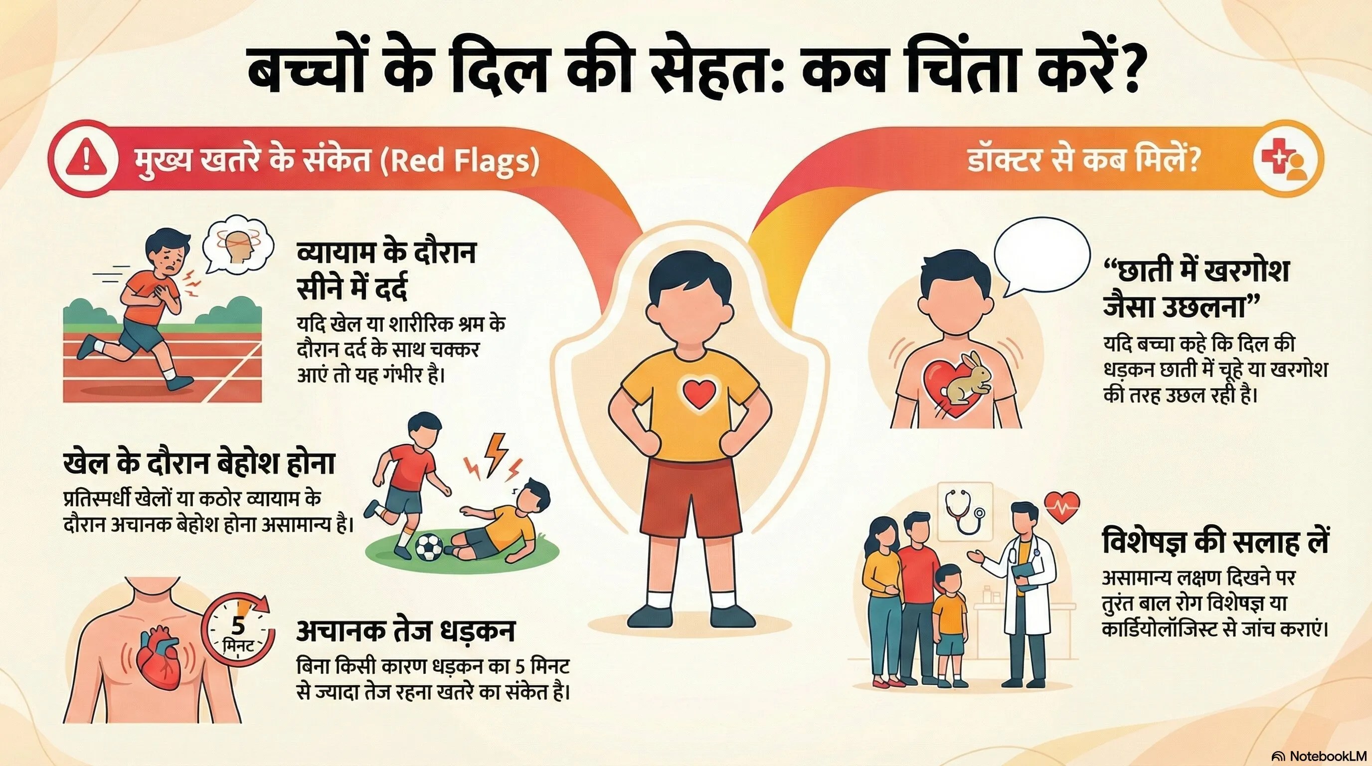 Heart Attack Symptoms in Children, chest pain in children, fainting in children, palpitations in children, if your child had COVID 19 heart disease risk more,