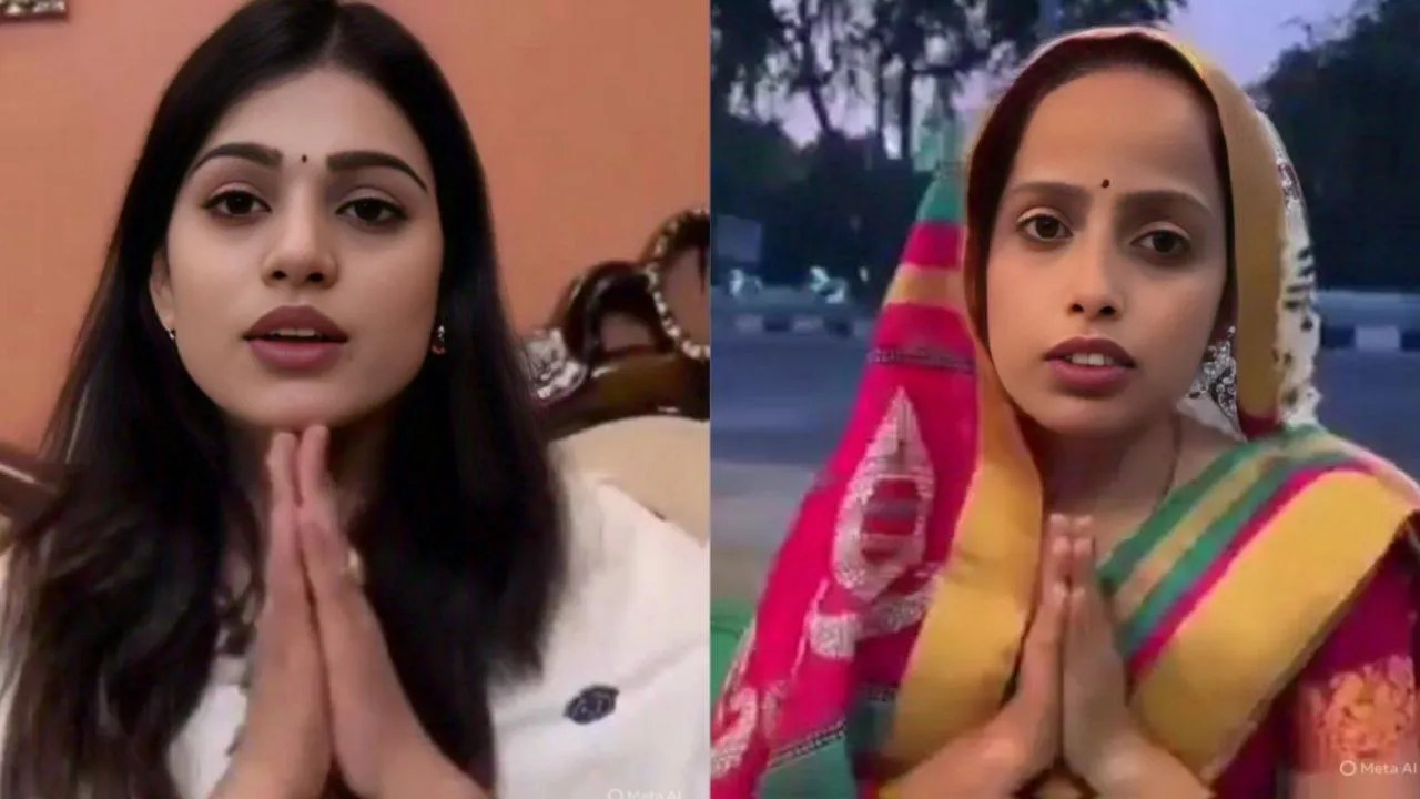 आस्था और रितु, फोटो सोर्स- 'X' वायरल वीडियो ग्रैब