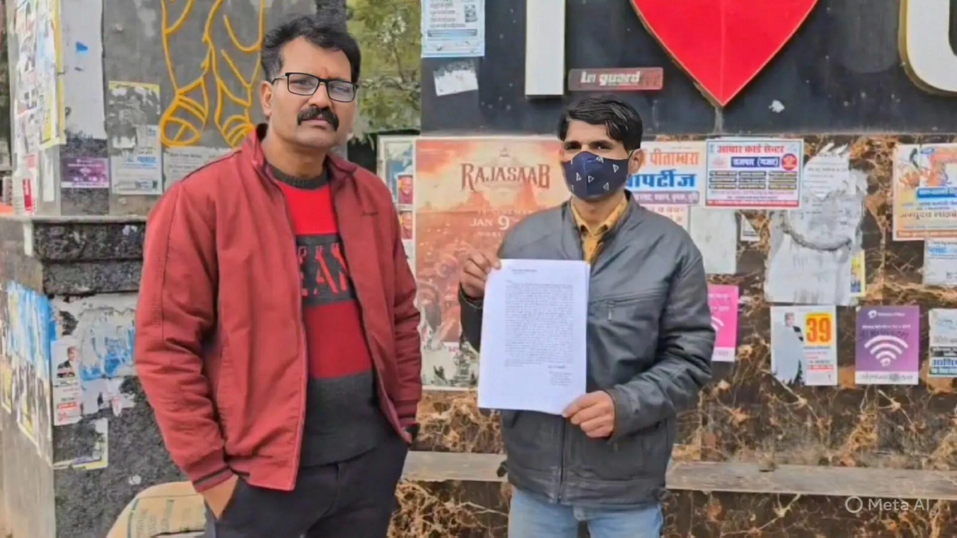 नर सेवा नारायण सेवा के संस्थापक के साथ खड़ा पीड़ित, फोटो सोर्स- पत्रिका