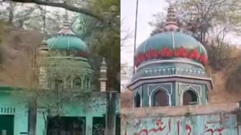 मजार पर लगाई गई धवस्तीकरण की नोटिस, फोटो सोर्स- पत्रिका