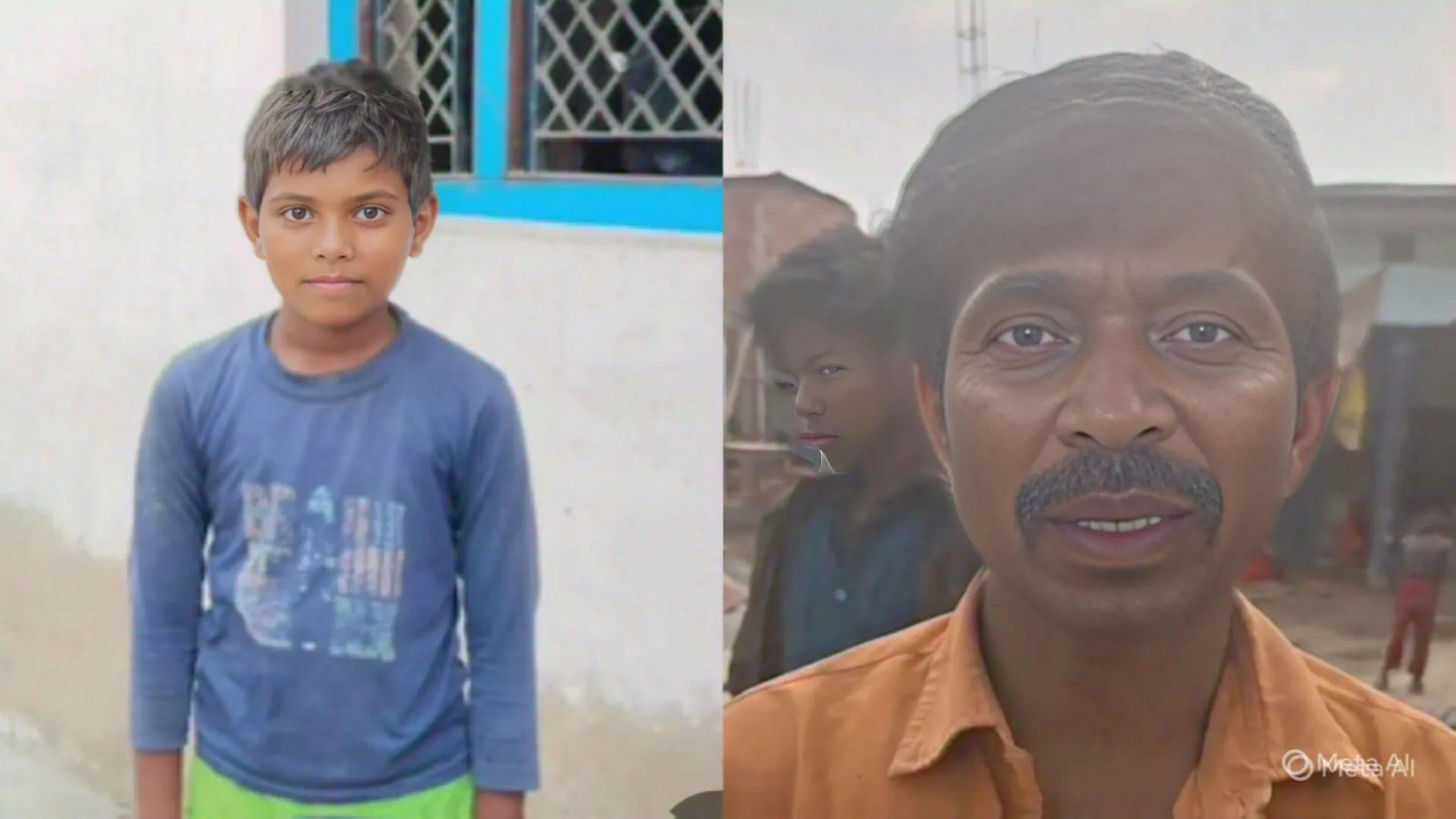 मृतक किशोर की फाइल फोटो और पिता संतोष, फोटो सोर्स- परिजन