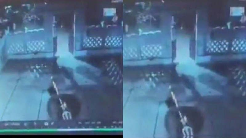 त्रिशूल से शिवलिंग खंडित, फोटो सोर्स- वीडियो ग्रैब वायरल वीडियो