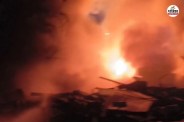 Bhiwadi scrap warehouse massive fire broke out causing widespread smoke and public panic