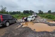 Four lane road