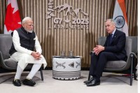 Narendra Modi with Mark Carney