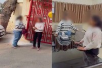 Outsourced female employee