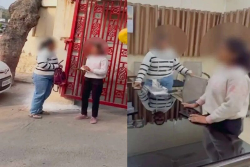 Outsourced female employee