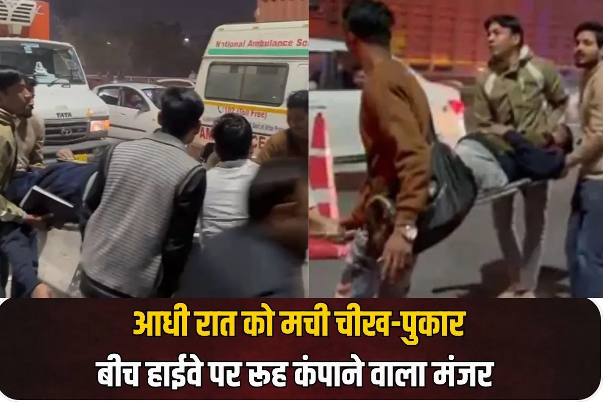 Two people died in a horrific collision between a tempo and a truck in Noida