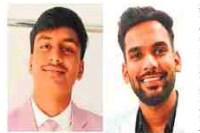 Parth secured 39th All India Rank in Intermediate and Nikshay secured 42nd All India Rank in Final.