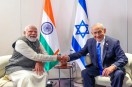 PM Modi meets with PM Benjamin Netanyahu in Tel Aviv