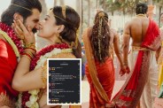 Rashmika and Vijay Wedding Photos fans compare to god shiva and parvati maa netizens angry