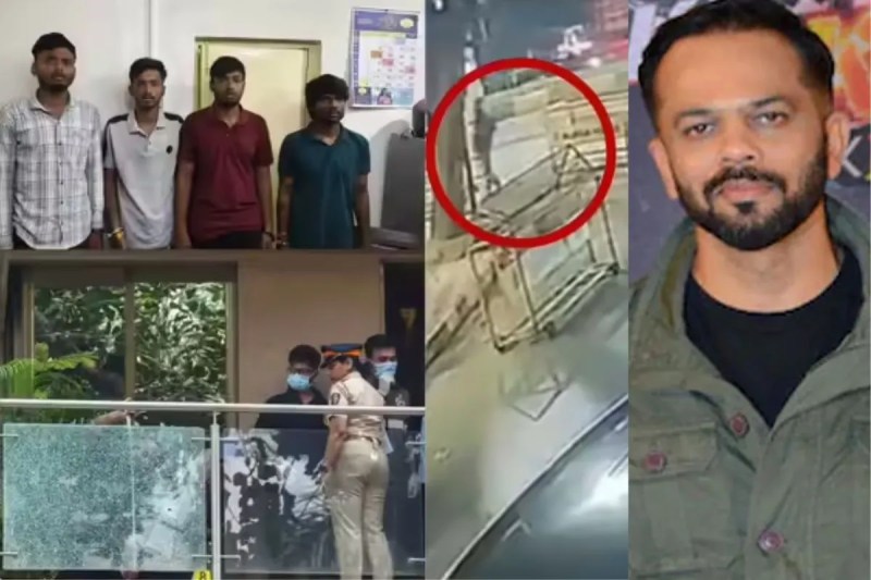 Rohit Shetty House Firing CCTV Footage viral and 4 Accused arrested big revealed Hatched Plot To Kill