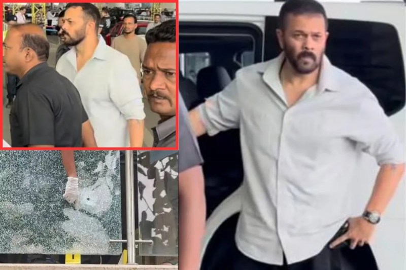 रोहित शेट्टी घर पर फायरिंग के बाद पहली बार पब्लिक के सामने नजर आए हैं। इस दौरान उनके साथ भारी दामाद में सुरक्षाकर्मी भी नजर आए। पैपराजी को भी उनके पास जाने से मना किया गया।