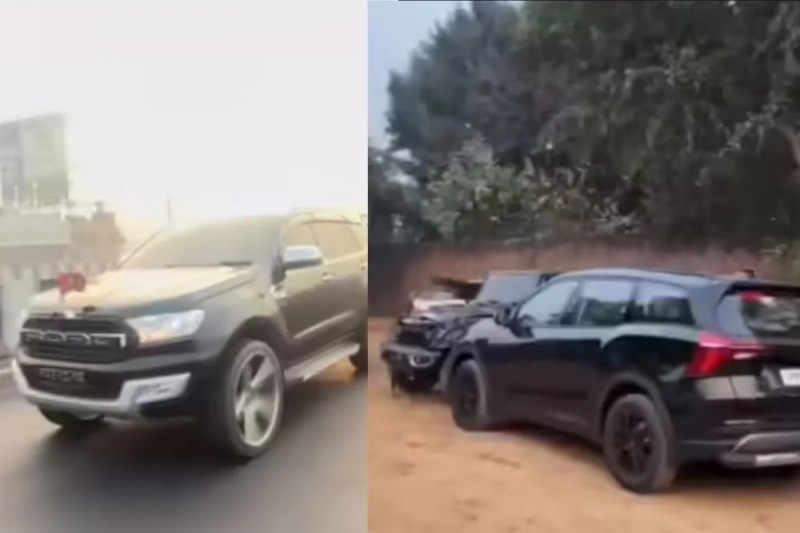 video of an alleged samajwadi party leader showing his dominance on streets viral agra