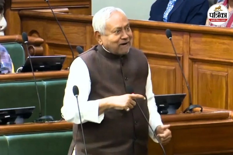 बिहार विधानसभा में सीएम नीतीश कुमार (फोटो-वीडियो ग्रैब)