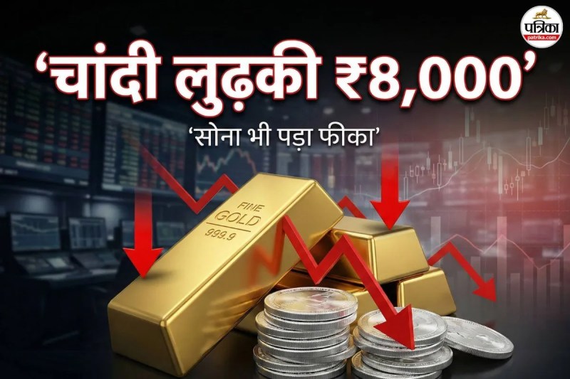 gold silver price today fell