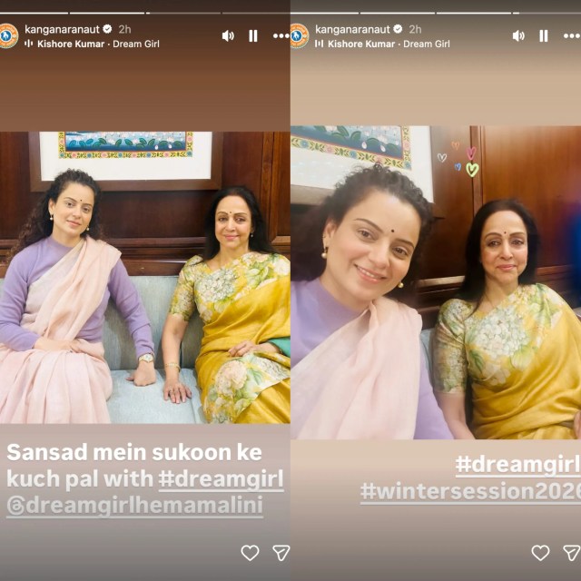 Kangana Ranaut Shares Picture With Hema Malini