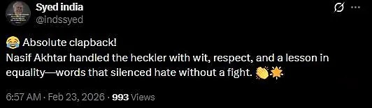 Nasif Akhtar Jai Shree Ram Slogan Video