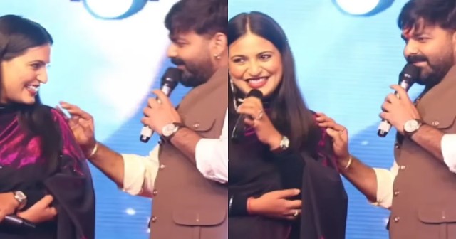 Pawan Singh Proposes To Female Host For Marriage On Stage