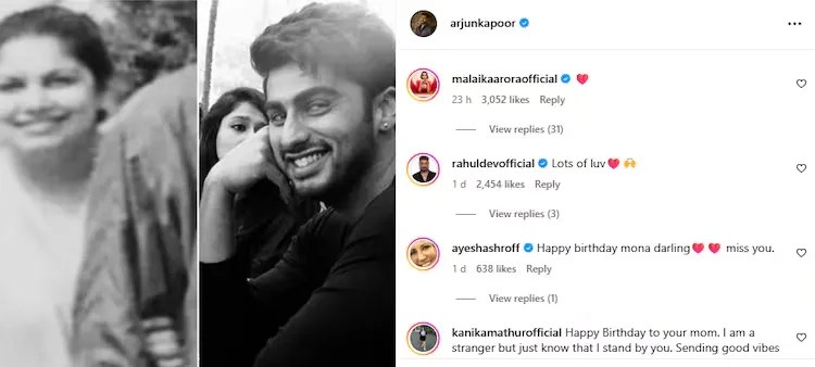 Malaika Arora Reacts to Arjun Kapoor Emotional Post