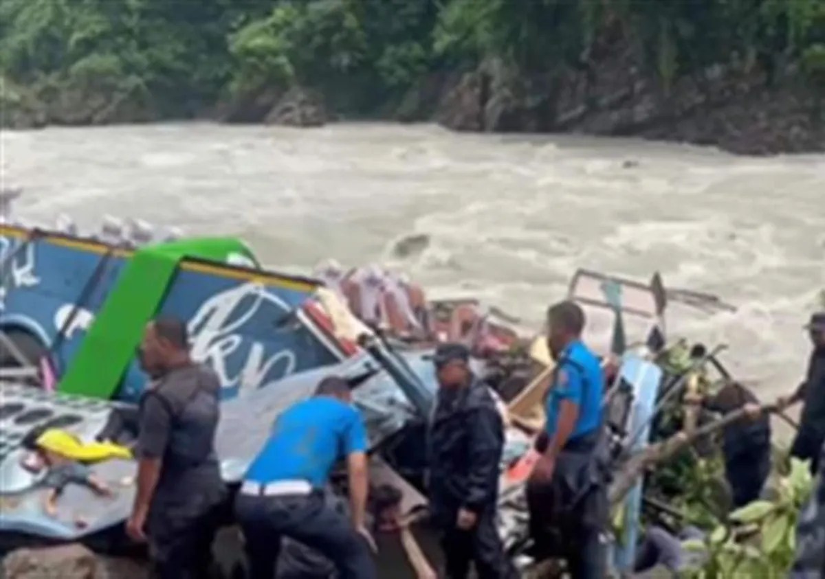 Bus accident in Nepal