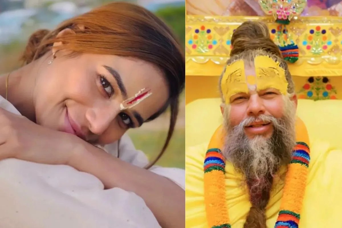 Poonam Pandey reaction after Premanand Maharaj meet said lag raha tha jaise hagwan baithe ho