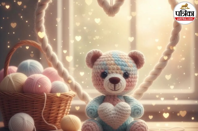 Customized crochet teddy