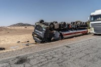 Truck overturned in Sudan