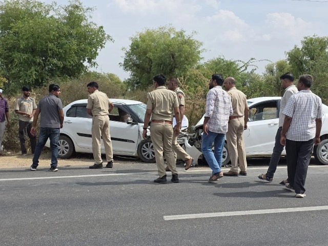 Chaos erupts at a wedding venue; two people, including a grandfather and granddaughter, die while returning from Jhunjhala.