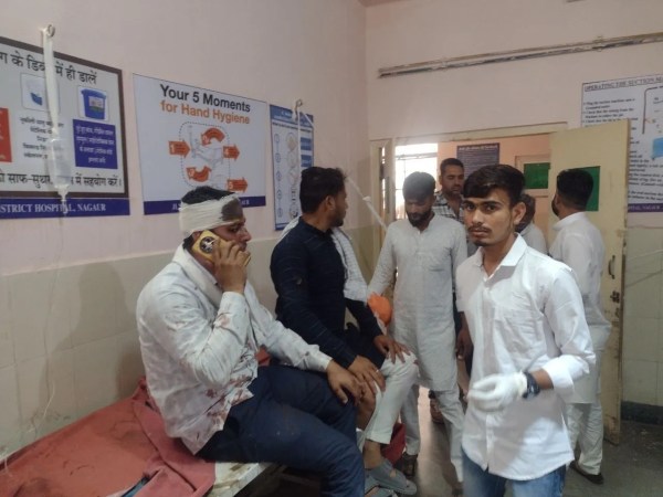 Chaos erupts at a wedding venue; two people, including a grandfather and granddaughter, die while returning from Jhunjhala.